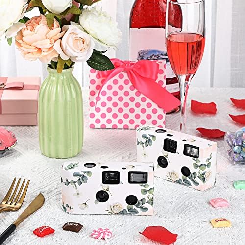 Treela 6 Pack of Disposable Camera for Wedding Bulk Bachelorette Single Use Flash 35mm Camera for Birthday Concert Travel Anniversary Party Supply Favor Vacation Gift (Eucalyptus Leaf) - Image 4